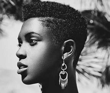 beautiful short black haircut